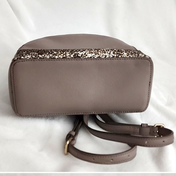 KATE SPADE Dark Beige and 1/4 Glitter Backpack, NWOT - Picture 6 of 16